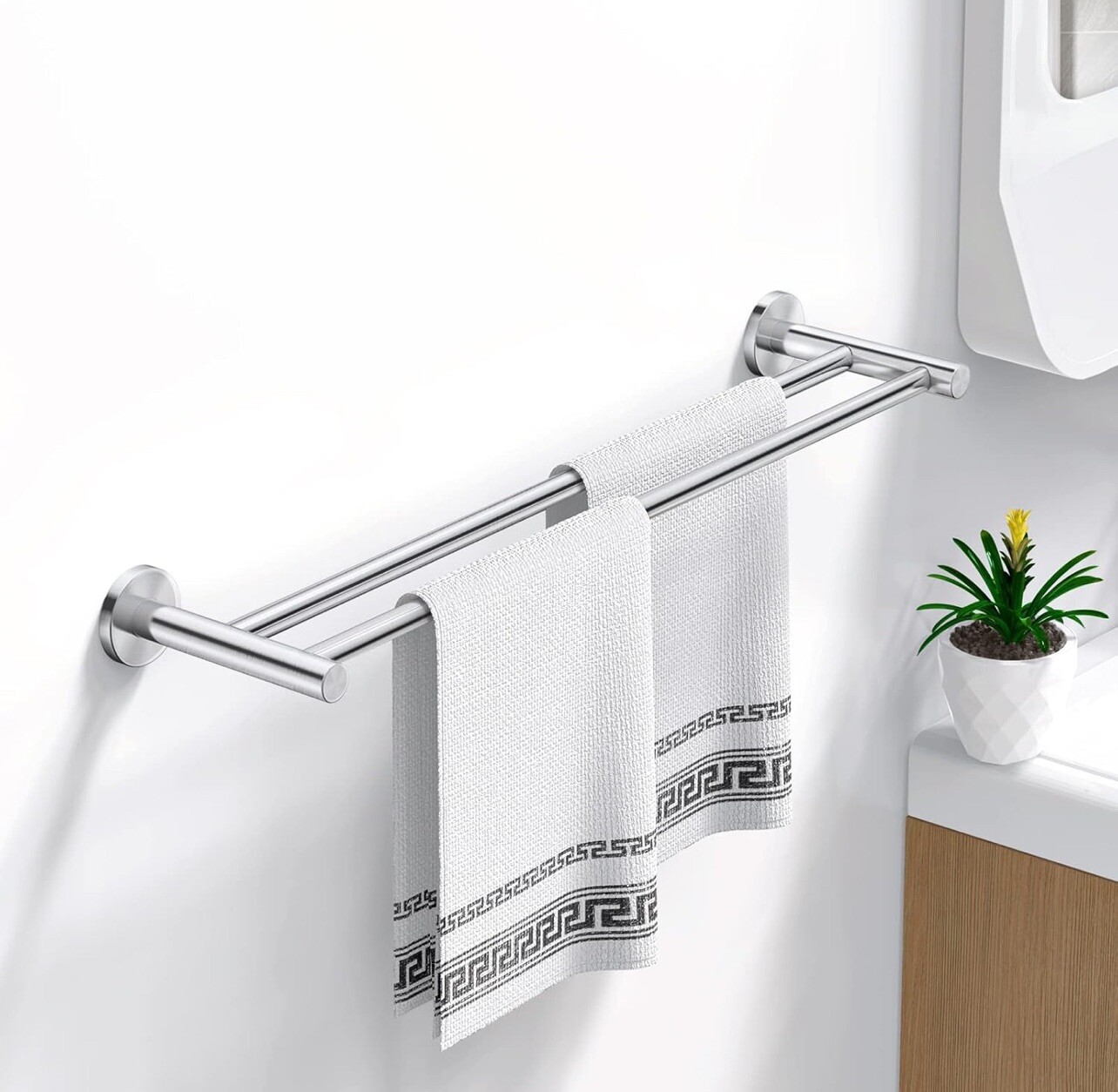 Bar Wall Mounted Towel Rod For Bathroom 22.4-inch Long Large