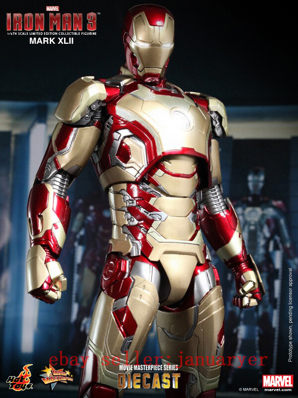 Hot Toys Mms197d02 1/6 Marvel Iron Man 3 Diecast Mk42 Mark XLII