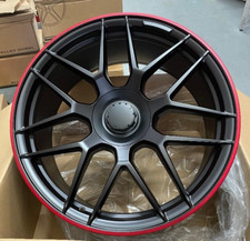 22"matt black lip red alloy wheels for mercedes g wagon class +   tyres 130 amg