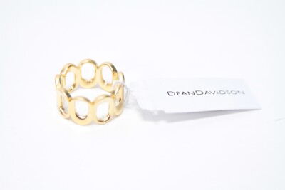 NWT Dean Davidson Crosby Link Ring Gold Size 8