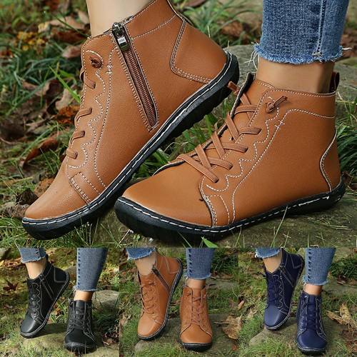 Winter Fashion Women's Shoes PU Leather 