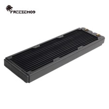 FREEZEMOD 360mm Computer Water-cooled Copper Radiator Row 14 Flat Tubes Black