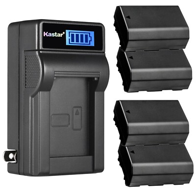 Wall Charger & 4 battery for Alpha a7R IV a7R IVA a7R V a7S III a7C a7C II