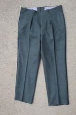 Vtg Swedish  WWII Pants Mens 32x29 Gray Wool Military Trousers EUC