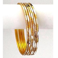 Indische Armreifen Set Ø6,7cm Schmuck Armband Bollywood Choorian Bangles