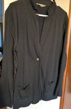 Old Navy Womens Black Single Button Long Sleeve Jacket Blazer Size Large pockets