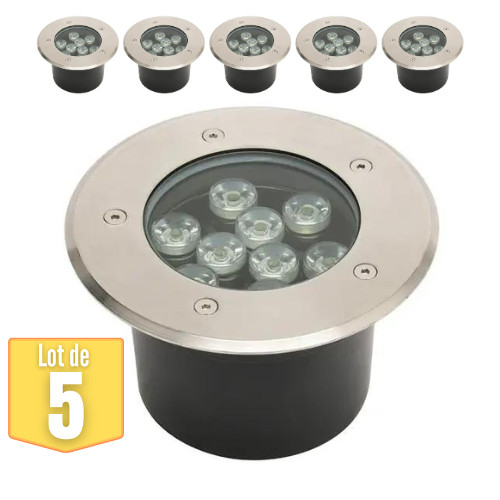 Spot LED encastrable etanche IP67 9W pour une clarte durable