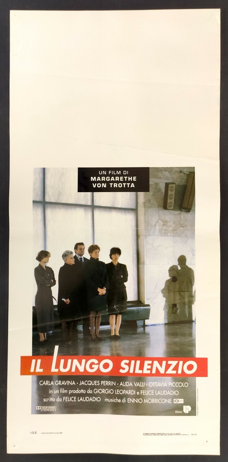 Locandina originale film Il lungo silenzio (1993) - Regia di Margarethe von Trotta