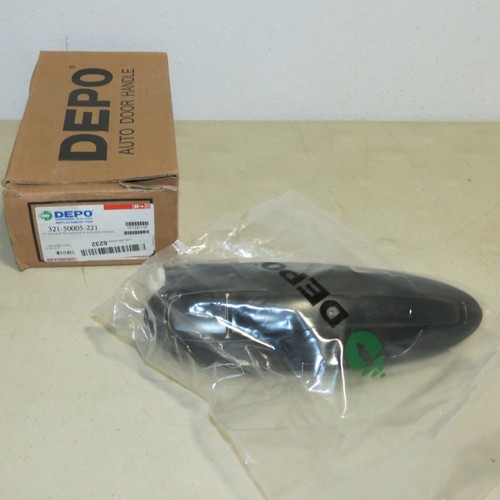 DEPO 321-50005-221 RIGHT REAR OUTER DOOR HANDLE fits 02-05 HYUNDAI SONATA BLACK - Picture 1 of 2