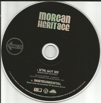 MORGAN HERITAGE U ve Got Me w/ RARE EDIT & INSTRUMENTAL PROMO DJ CD single 2004