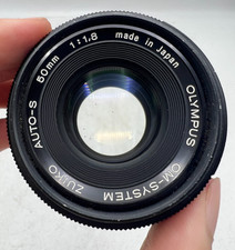 Olympus Zuiko Auto-s 50mm F1.8 OM Mount Prime Lens For SLR/Mirrorless Cameras