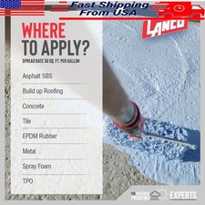 Elastomeric Roof Sealer Waterproof Insulating UV Reflective Coolguard 1 Gal New