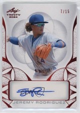 2024 Leaf Trinity Auto Red 7/15 Jeremy Rodriguez #BA-JR2 Auto 13u1