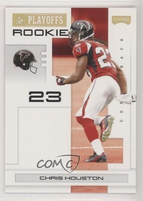 2007 Playoff NFL Playoffs Rookie Gold 50/299 Chris Houston #161 Rookie RC qn6