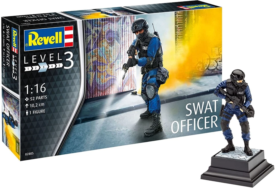 Revell 1/16 Kit De Modèle Officier SWAT En Plastique Foto 2 de 2