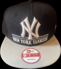 New Era 9FIFTY New York Yankees Underline Snapback Hat black/Grey Brim MLB OSFA