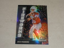 2025 Panini Prizm Black Fireworks Silver Prizm #14 Arch Manning B