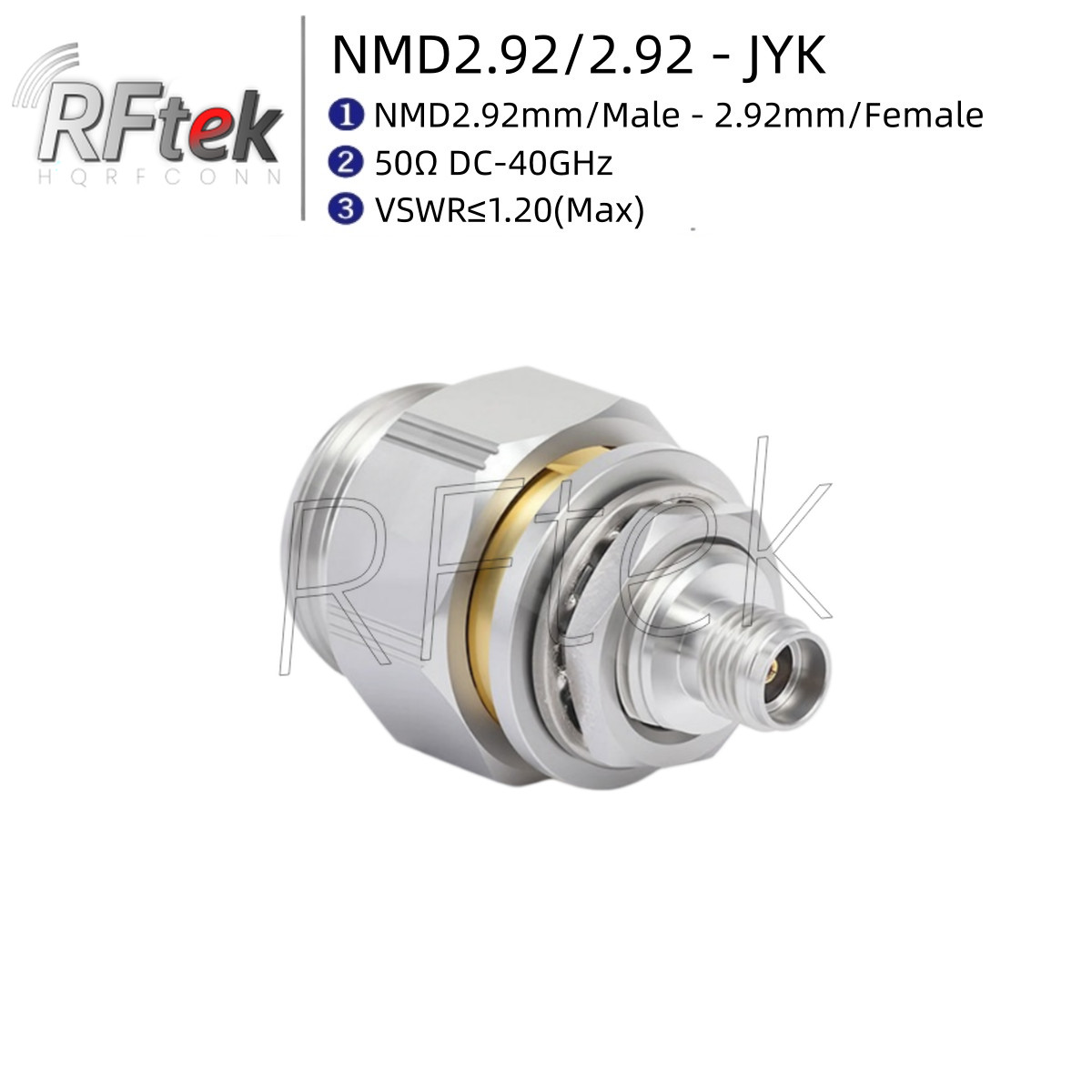 NMD2.92mm Male - 2.92mm Female For VNA Connector Vector Network Analyzer Adapter