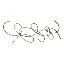 Moe's Home Collection Contemporary Metal Scroll One Wall Decor in Silver