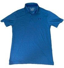 Under Armour The Playoff Polo Shirt Men's Short Sleeve Size Small - Blue