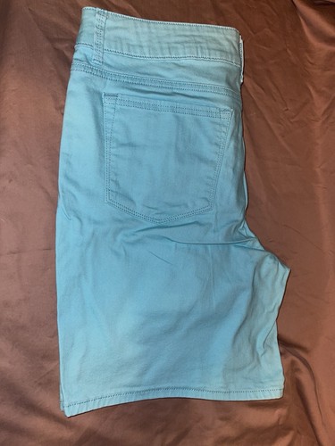 RIDERS by LEE mid rise SHORT size 18 M TURQUOISE RN130273 PRE-OWNED - Picture 5 of 6