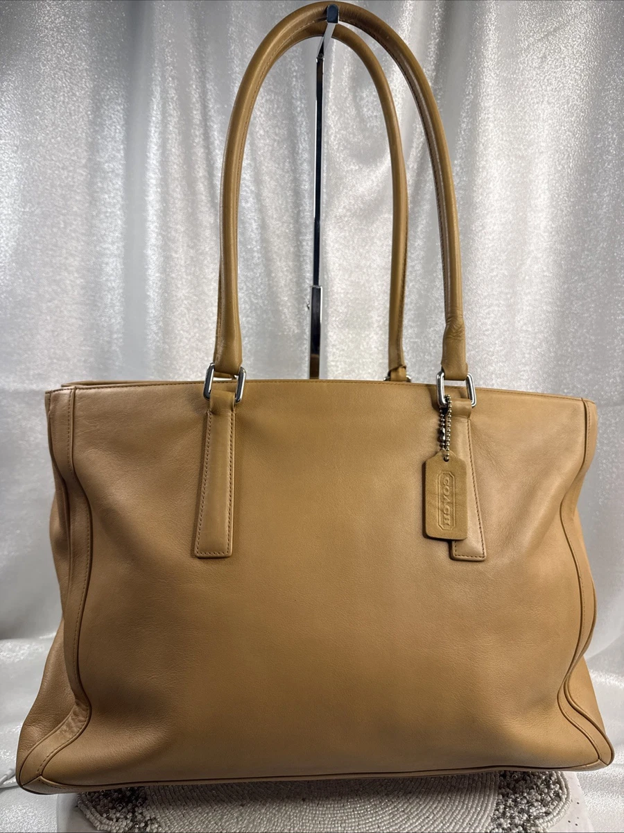 バッグ Vintage Coach Leather Tote Bag Brown Vintage Coach Tote 1990s Leather Bag - Etsy Canada