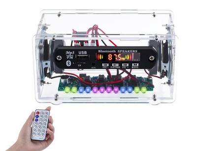 DIY Bluetooth Speaker Kit with FṂ Radio, Electronic Soldering Practice Kit US...