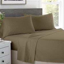 Queen Size Sheet Set - 100 Egyptian Cotton - 600 Therad Count Queen Bed Sheets