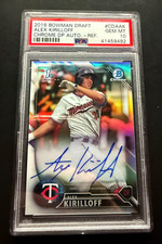 2016 ALEX KIRILLOFF 1st Bowman Chrome REFRACTOR Auto RC - PSA 10 - #/499