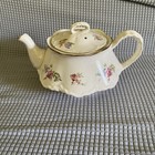 Vtg Homer Laughlin Priscilla Household Institute Ovenware Ruffled Teapot