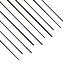10 PCS Carbon Fiber Rod 2mm x 400mm Solid Matte Round Bar Pole RC Airplane