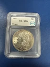 1921 US Silver Morgan Dollar $1 ICG MS64