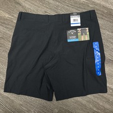 Callaway Shorts Mens 38 Black Performance Golf Opti-Dri Stretch Media Pocket