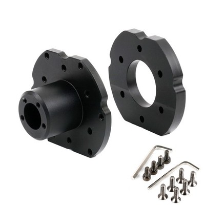 Adapter for upgrading older Fanatec steering wheel from QR1 to QR2 compatibility