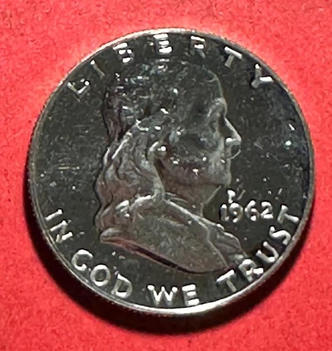 1962 US "PROOF" Franklin SILVER Half Dollar! Old US Coin!