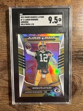 2022 Panini Rookies & Stars Airborne Aaron Rodgers #AI-11 Gold Prizm /10
