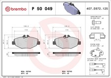 BREMBO Bremsbelagsatz Scheibenbremse PRIME P 50 049 für MERCEDES S211 W211 VF211 BREMBO Bremsbelagsatz Scheibenbremse PRIME P 50 049 für MERCEDES S211 W211 VF211
