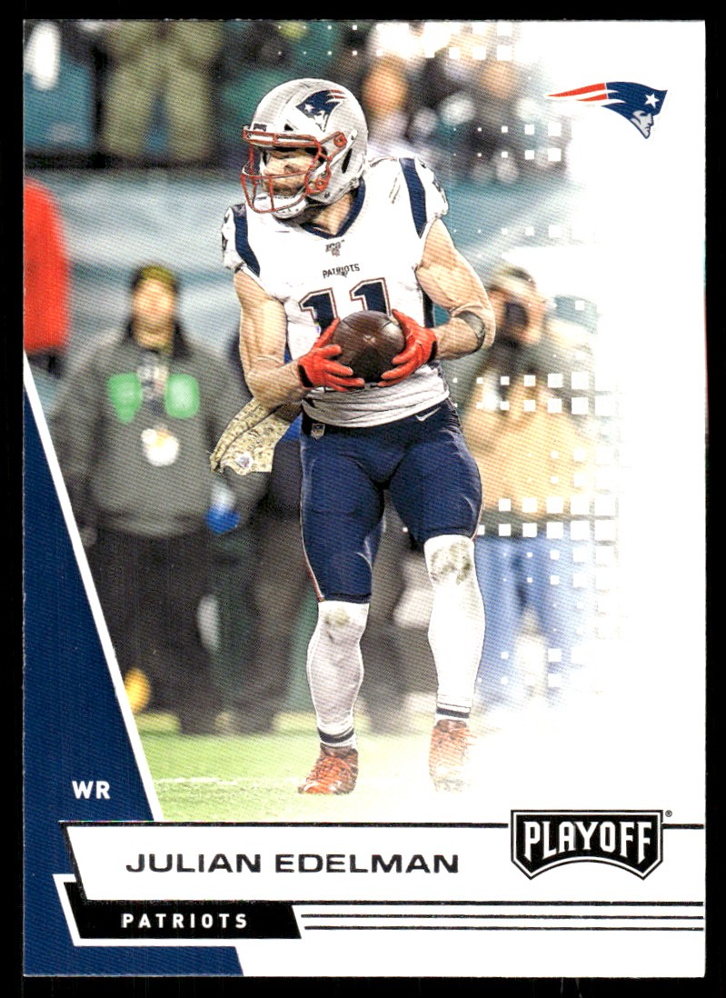 Julian Edelman 2020 Panini Playoff #15 Patriots NFL READ FREE SHIP AutographDen