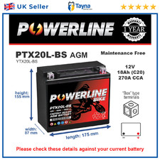 Motorcycle Battery for Kawasaki Jet Ski JH JS JT 750 800 900  Replaces YTX20L