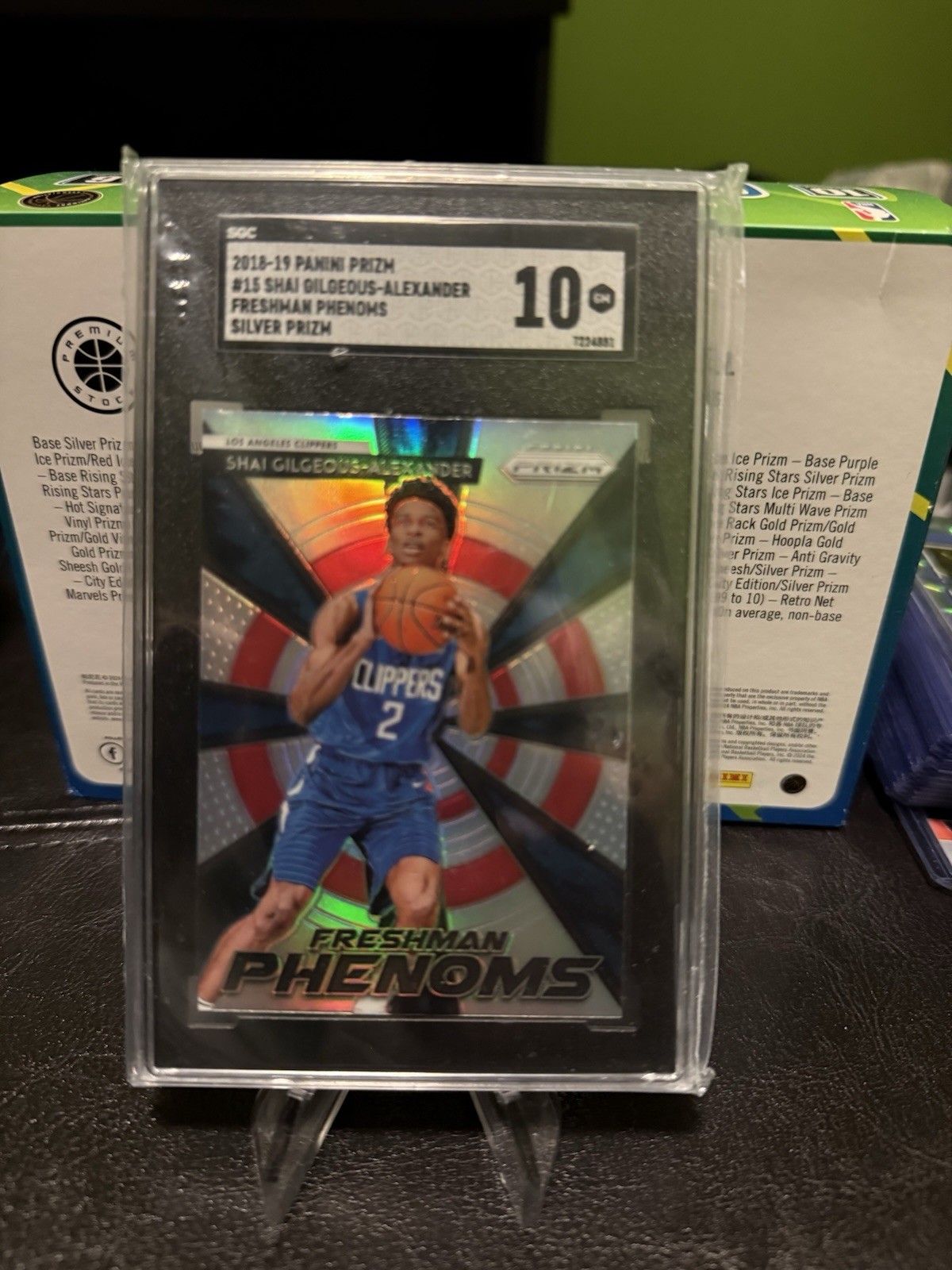 2018-19 Panini Prizm Freshman Phenoms Shai Gilgeous-Alexander #15 Silver SGC 10