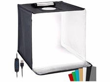Studio photo pliable avec éclairage LED CCT - 40 x 40 x 40 cm - Somikon