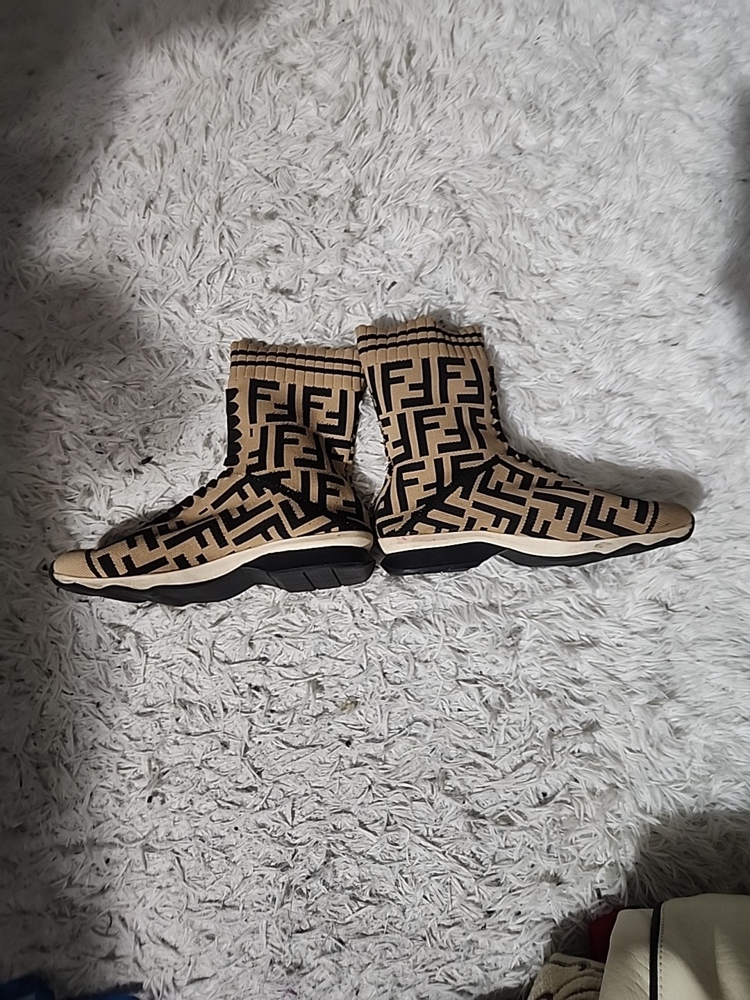 Fendi FF Operwork Runway Women Sock Sneakers thumbnail 4