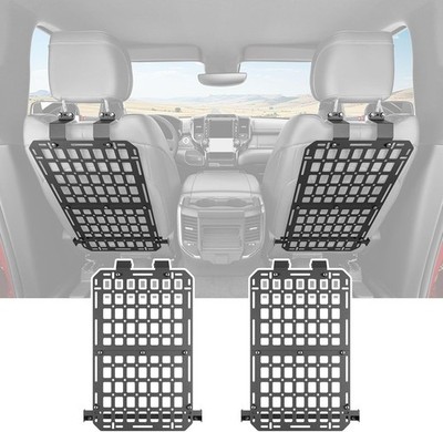For 2019-2025 Dodge Ram 1500 4PCS Seat Back Molle Panel Seat Back Organizers
