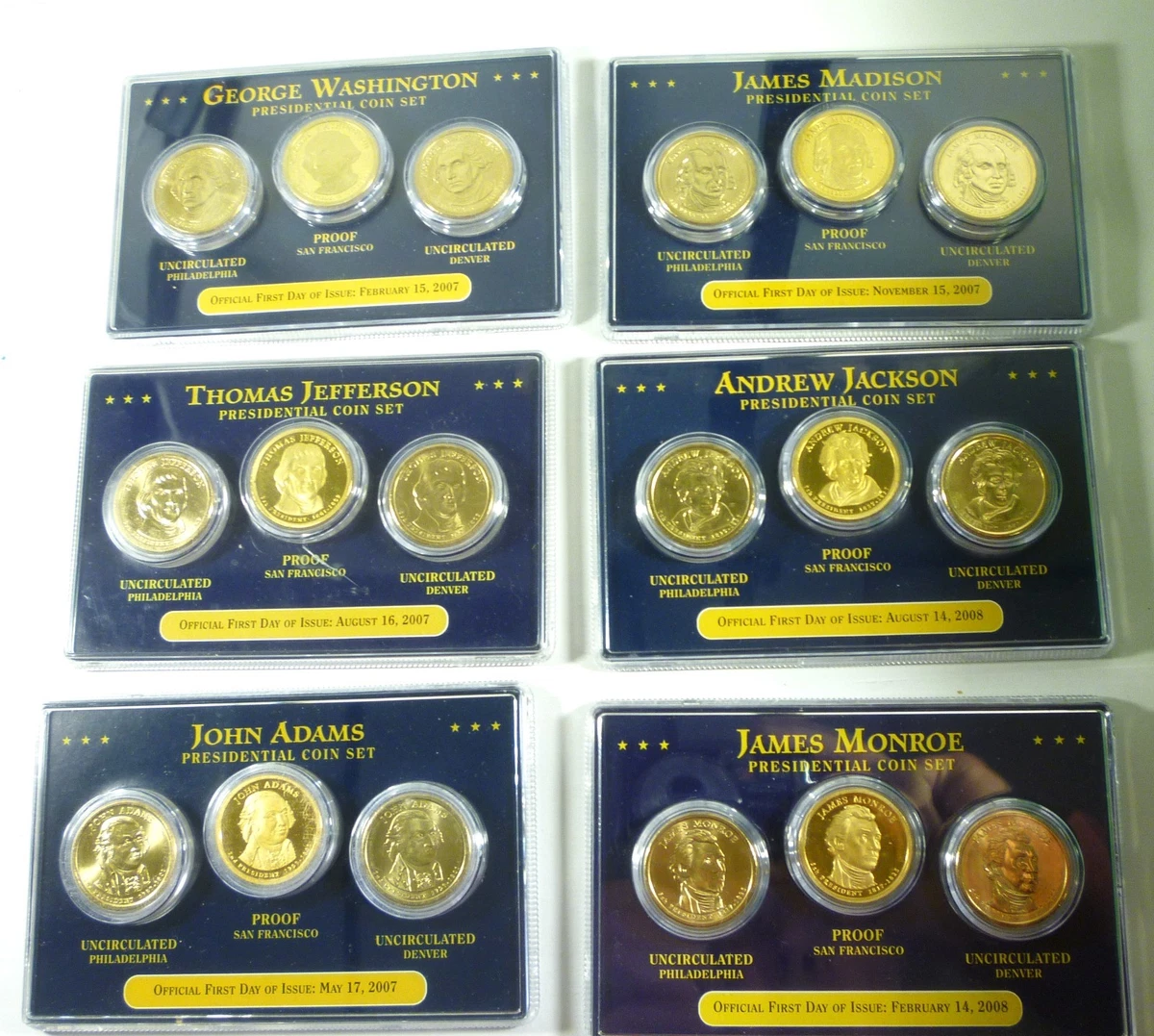 Las mejores ofertas en Monedas de Dólar presidencial de 2008 (2007