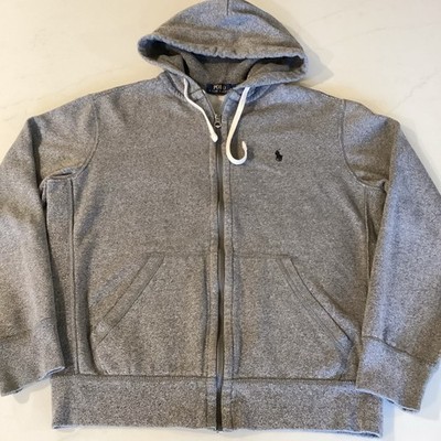 Polo Ralph Lauren Gray Zip Up Hoodie Size Medium. #preppy #polo #zip ups EUC