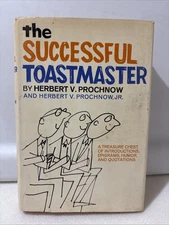 The Successful Toastmaster by Herbert V Prochnow Hardcover w/Dust Jacket 1966