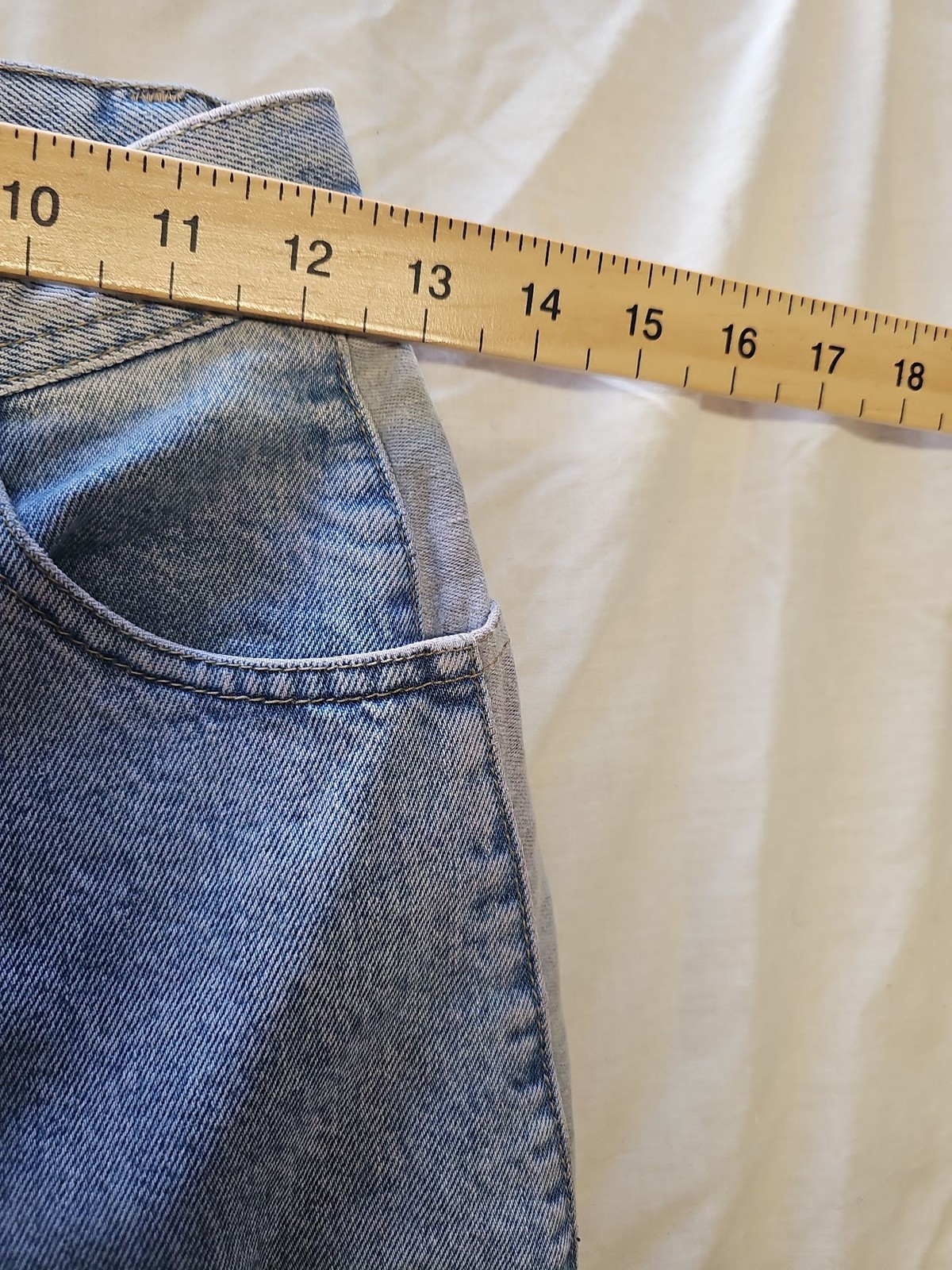 Vintage Santana Light Wash High-Waisted Slim Jeans with Ankle Zips W26 L29UU1110 image 3