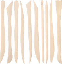 DIVINA VITAE 10Pcs Wooden Clay Sculpting Tools Double Ended Modeling... 