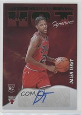 2022-23 Panini NBA Hoops Hot Signatures Rookies Green Dalen Terry Auto 1d06