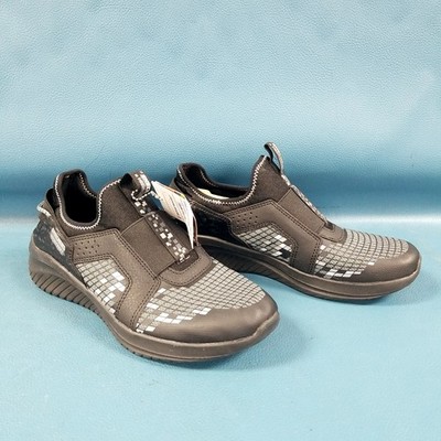 NWT Skechers Mega Craft Black Slip On Machine Washable Shoes Youth Sz 5